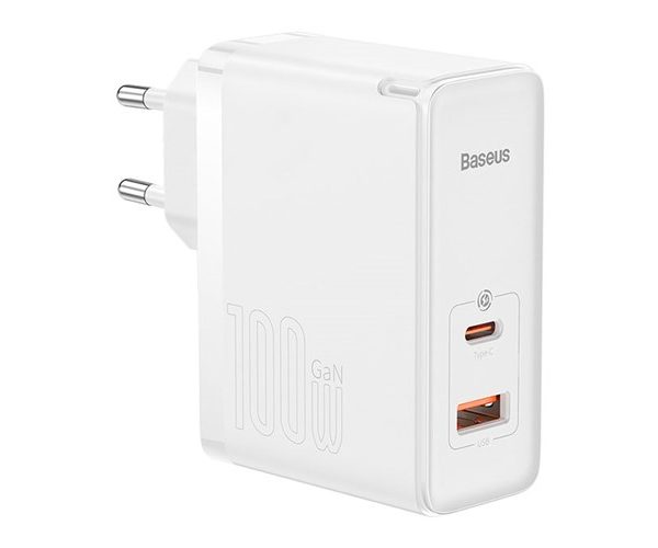 Bộ sạc nhanh PD QC3.0 100W Baseus CCGAN100E5 kèm cáp Type-C to Type-C 1m