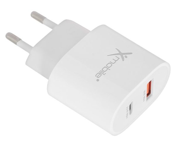Sạc nhanh 2 cổng USB Type-C PD QC 3.0 20W Xmobile DC02