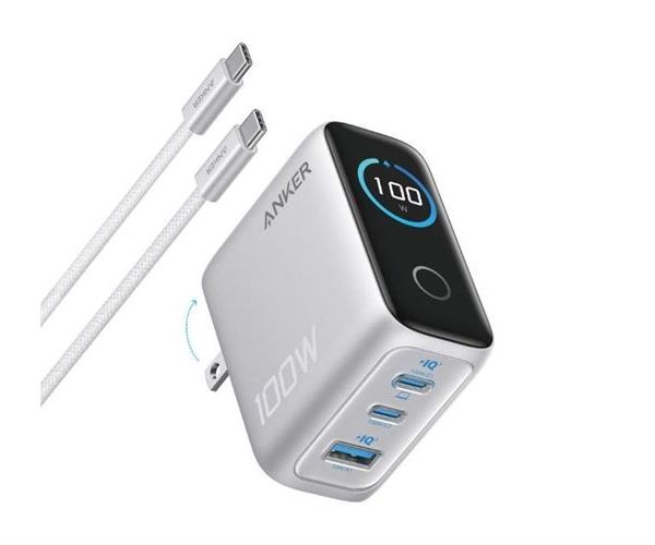 Bộ sạc nhanh 100W Anker B121B kèm cáp Type-C to Type-C