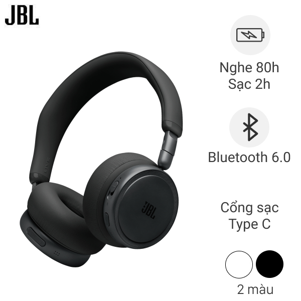 Tai nghe chụp tai JBL Live 680NC màu Đen