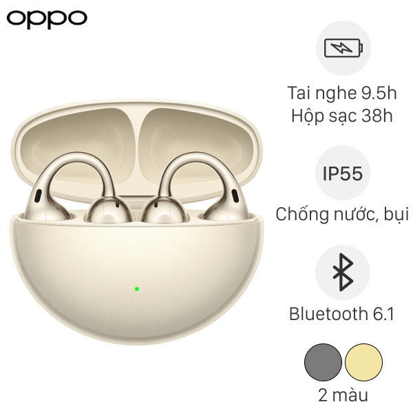 Tai nghe Bluetooth True Wireless OPPO Enco Clip2 ETEN1 - Xám