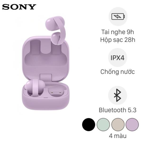 Tai nghe Bluetooth Open-Ear OWS Sony Clip WF-LC900 (Xanh ngọc, Tím, Kem, Đen)