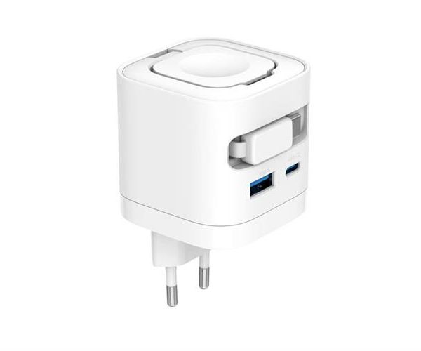 Bộ sạc nhanh 65W Xmobile CS-65W-AW kèm cáp dây rút Type-C và sạc Apple Watch